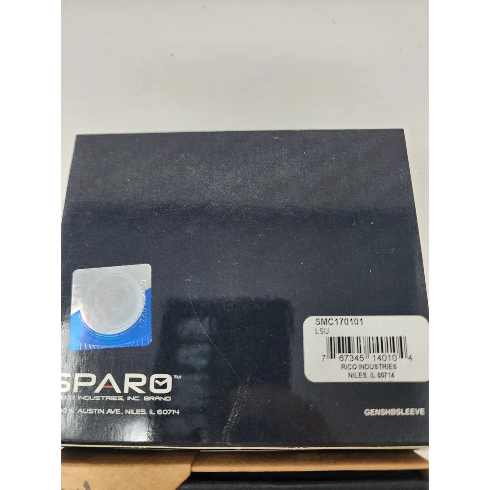 Sparo Mens LSU Tigers Bifold Wallet Black Leather RFID Blocking Casual Size OS
